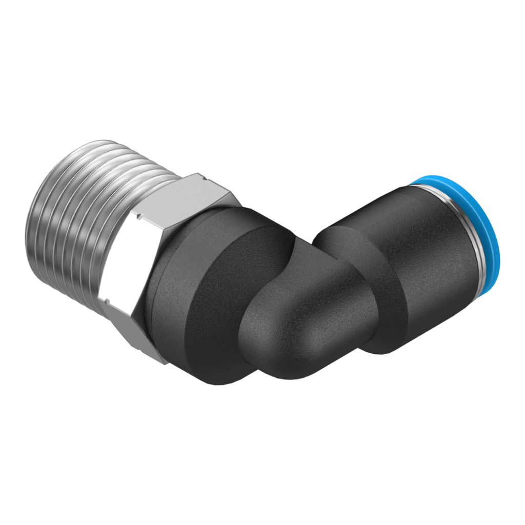 RACOR RAPIDO ROSCADO EN L ROSCA 3/8"" X TUBERIA OD 8MM QSL-3/8-8" --FESTO