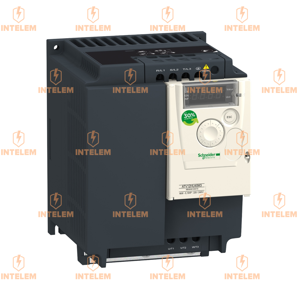 ATV12HU40M3 VARIADOR DE VELOCIDAD 4KW 5HP 200-240VCA TRIFÁSICO CON DISIPADOR ALTIVAR 12 SCHNEIDER ELECTRIC