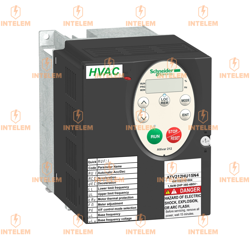 VARIADOR DE VELOCIDAD 1.5KW (2HP) 480VCA TRIFÁSICO IP21 SCHNEIDER ELECTRIC