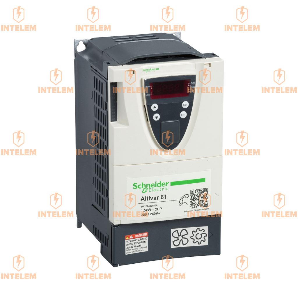 VARIADOR DE VELOCIDAD 1.5KW (1.5HP) 200-240VCA IP20 ALTIVAR 61 SCHNEIDER ELECTRIC