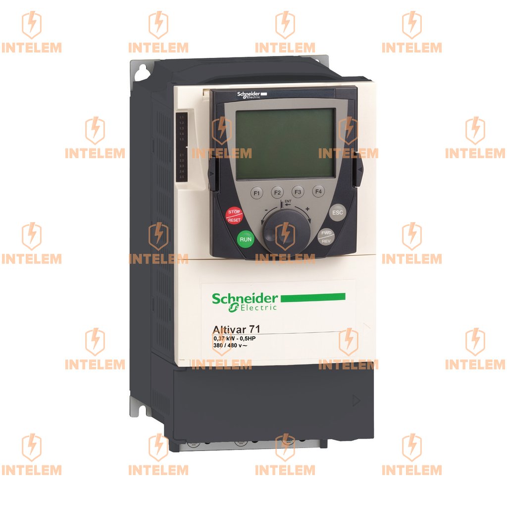 VARIADOR DE VELOCIDAD 0.37KW 0.5HP 240VCA CON FILTRO EMC Y TERMINAL GRÁFICO RECUBIERTO SCHNEIDER ELECTRIC