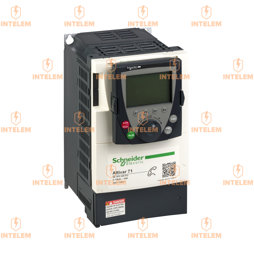 VARIADOR DE VELOCIDAD 0.75KW (1HP) 240VCA ALTIVAR 71 CON FILTRO EMC Y TERMINAL GRÁFICO SCHNEIDER ELECTRIC