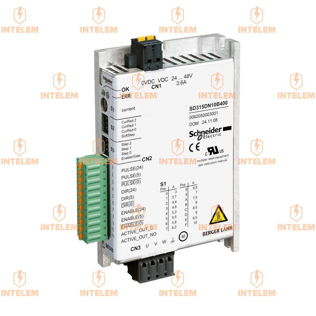 SD315DN10B400 MOTOR PASO A PASO SD315 CONTROL MOVIMIENTO PULSO DIRECCIÓN SIN OSCILADOR SCHNEIDER ELECTRIC