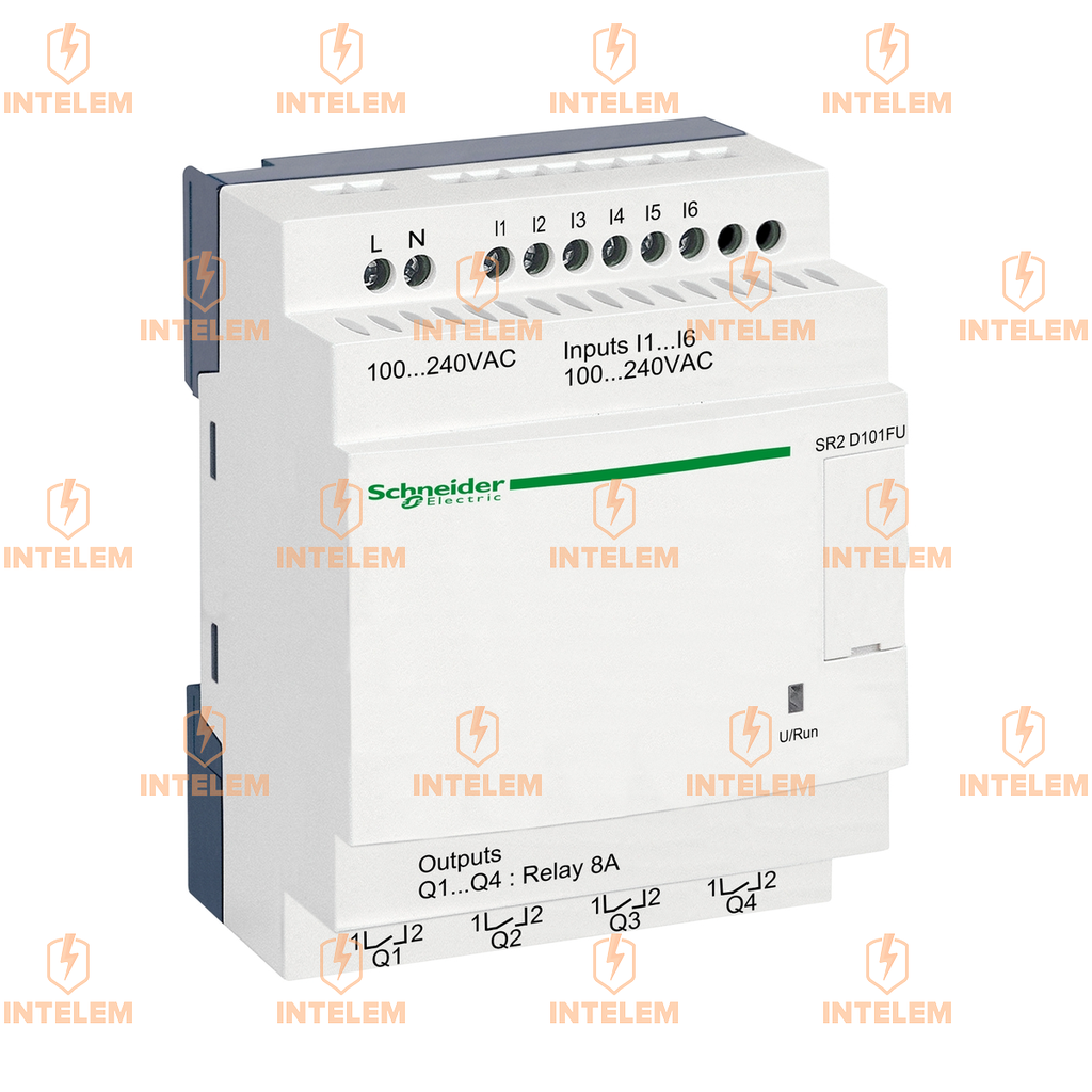 SR2D101FU RELÉ INTELIGENTE ZELIO LOGIC 10 E/S 100-240VCA SIN RELOJ SIN PANTALLA SCHNEIDER ELECTRIC