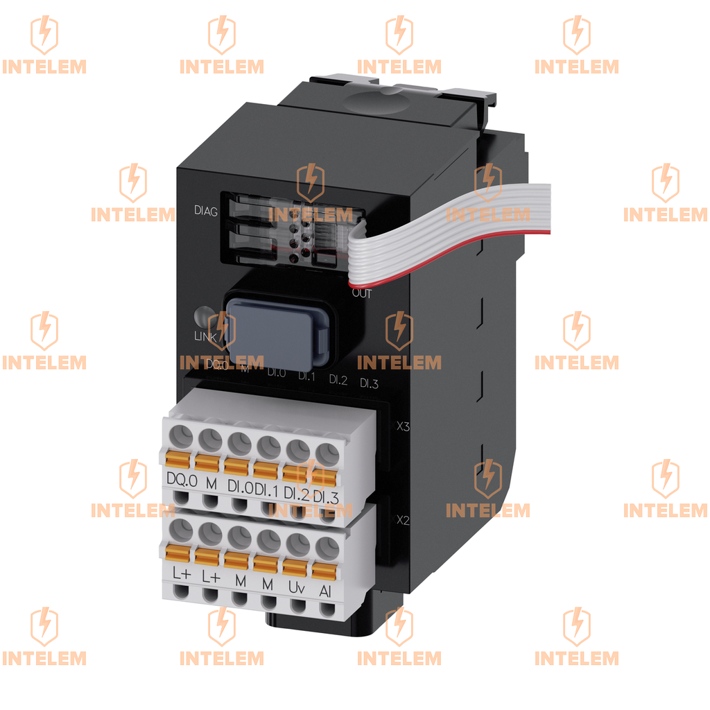 3SU14001LK103BA1 MÓDULO DE INTERFAZ PROFINET 24VCC MONTAJE FRONTAL 1DQ + 4DI + 1AI CONEXIÓN RESORTE SIEMENS