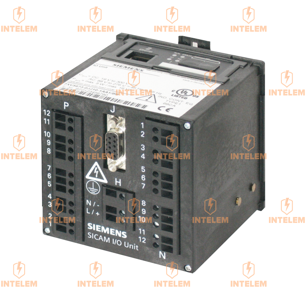 UNIDAD DE E/S SICAM 6 ENTRADAS/SALIDAS BINARIAS CONMUTADOR ETHERNET FUENTE ALIMENTACIÓN AMPLIO RANGO 24-240VCC 100-230VCA RS485 IP20 SIEMENS