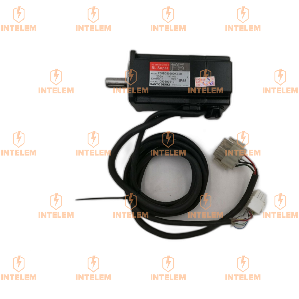 P50B05020DXS20 SERVOMOTOR 200W 200V 1.6A 3000RPM IP55 BL SUPER P5 SANYO DENKI