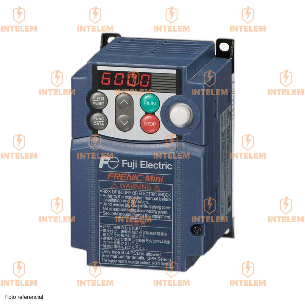 FRN0004C2S-7U VARIADOR DE FRECUENCIA, 1/2 HP, MONOFASICO 200–240 V, SALIDA TRIFASICA 200–240 V, 50/60 HZ, 1.3 KVA -- FUJI ELECTRIC