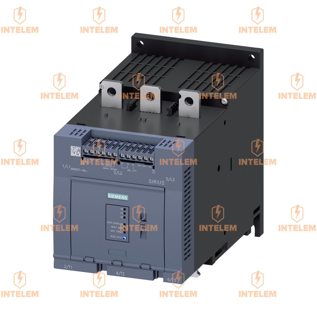 3RW5073-6AB14 ARRANCADOR SUAVE SIRIUS 200-480 VAC 250 A, 110-250 V AC SALIDA ANALOGA --SIEMENS