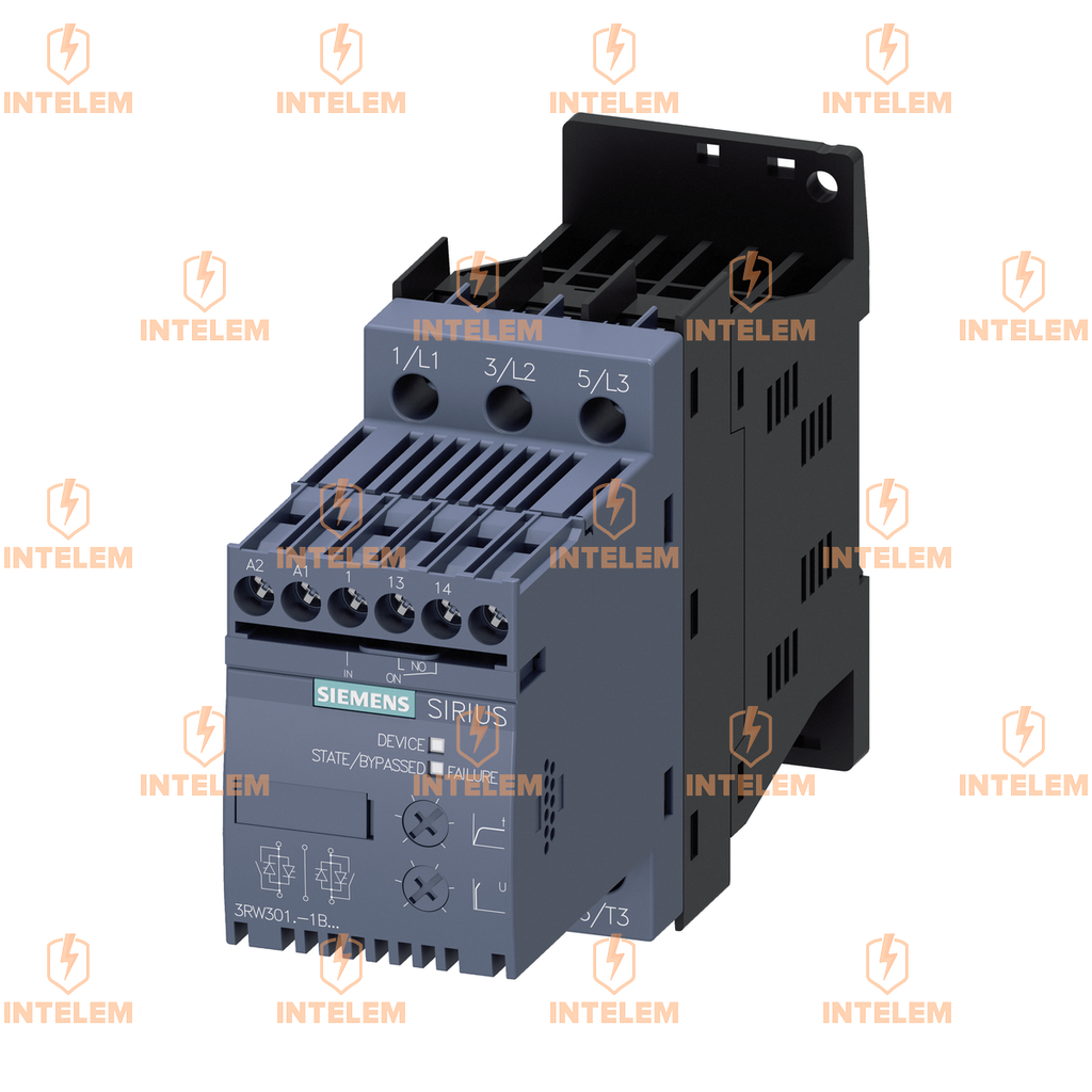 ARRANCADOR SUAVE SIRIUS S00 9 A, 4 KW/400 V, 40 °C AC 200-480 V, AC/DC 110-230 V, SIEMENS