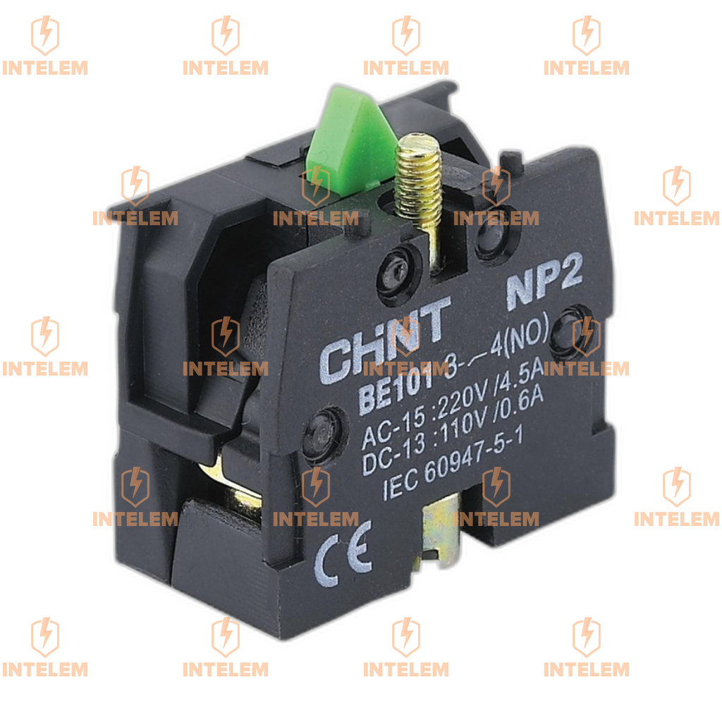 NP2-BE101 BLOCK CONTACTO 1NA P/PULSADOR NP2 240V 3A AC 15 --CHINT