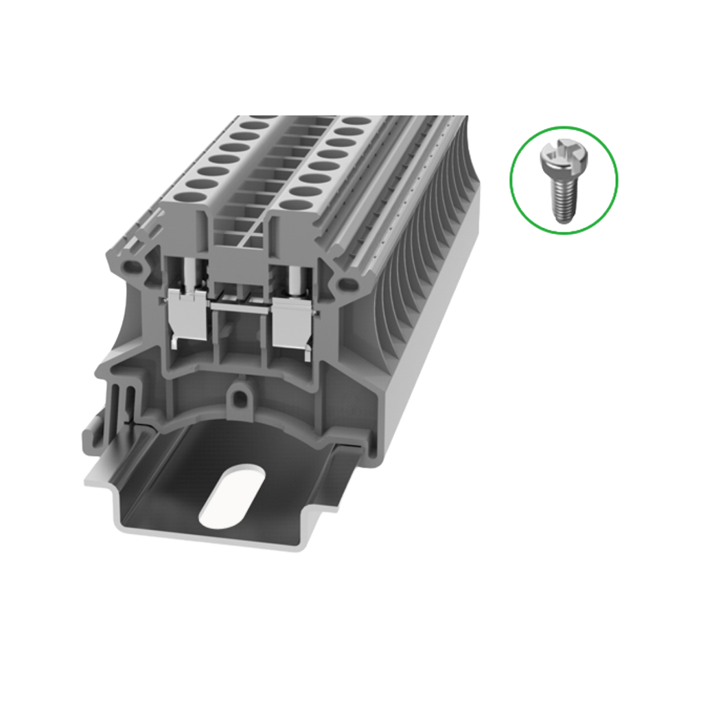 DC6 BORNE 6MM2, 2 CONDUCTORES, GRIS, 41A --DEGSON