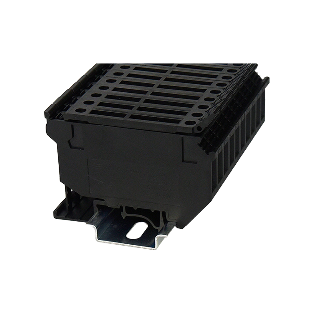 PC4-HE BORNE PORTAFUSIBLE TORNILLO 4MM2 6.3A NEGRO--DEGSON