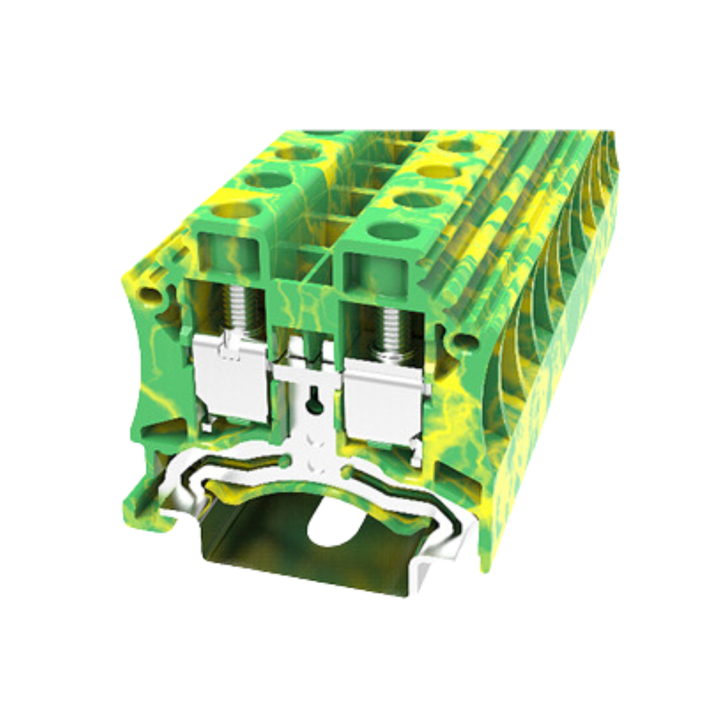 DC4-PE BORNE TIERRA 4MM2, CONEXION A TORNILLO --DEGSON