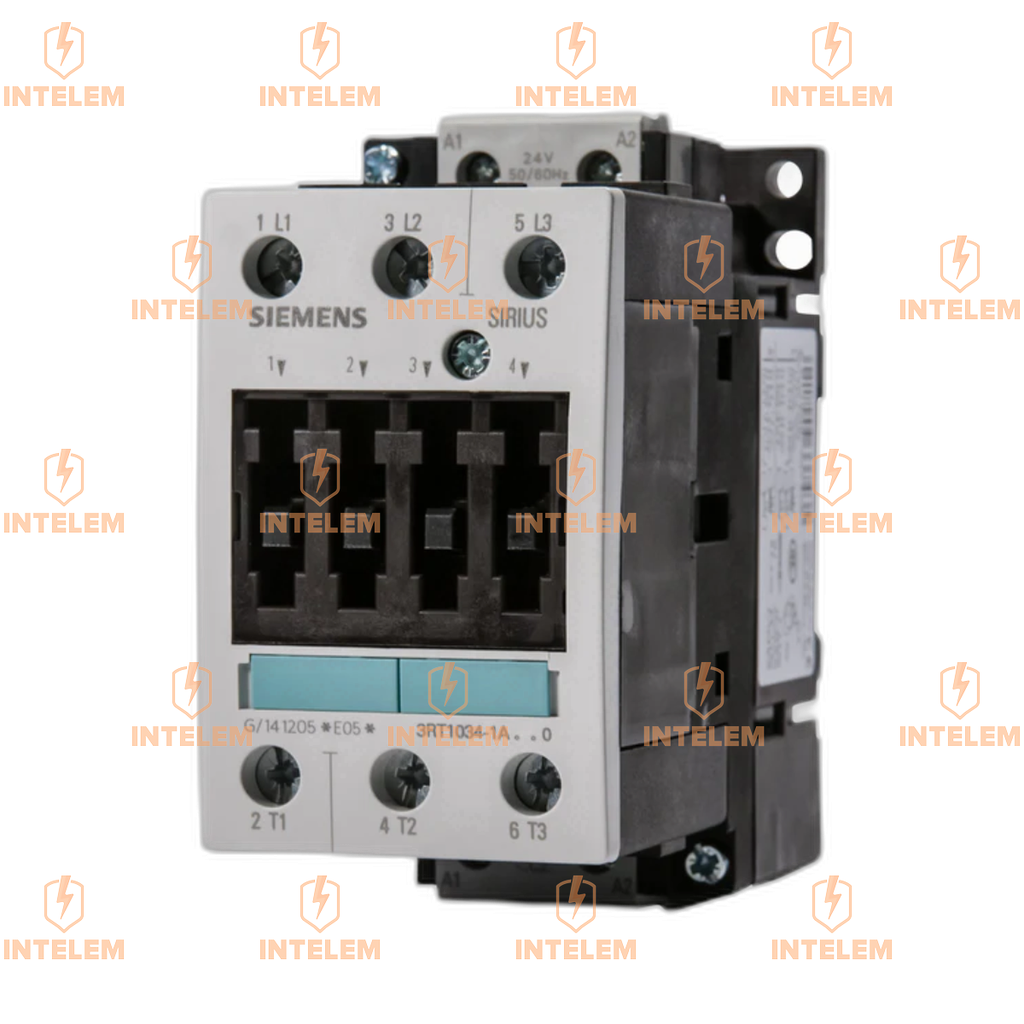 3RT1034-1AC20 CONTACTOR 3X32A, 15 KW/400V, 24 VAC, 50/60 HZ, TAMAÑO S2--SIEMENS