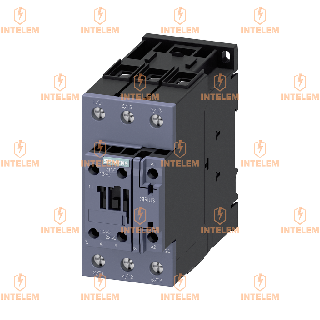 CONTACTOR DE POTENCIA, AC-3 40 A, 18,5 KW/400 V 1 NA + 1 NC, AC/DC 20-33 V, CON VARISTOR, 3 POLOS, TAMAÑO S2, CONEXION POR TORNILLO