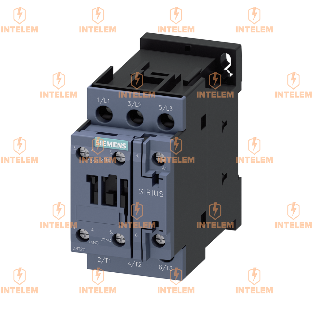 3RT2024-1AC20 CONTACTOR DE POTENCIA, AC-3E/AC-3, 12 A, 5,5 KW/400 V, TRIPOLAR, 24V AC, 50/60 HZ, CONTACTOS AUXILIARES: 1 NA + 1 NC, BORNE DE TORNILLO, TAMAÑO: S0.--SIEMENS