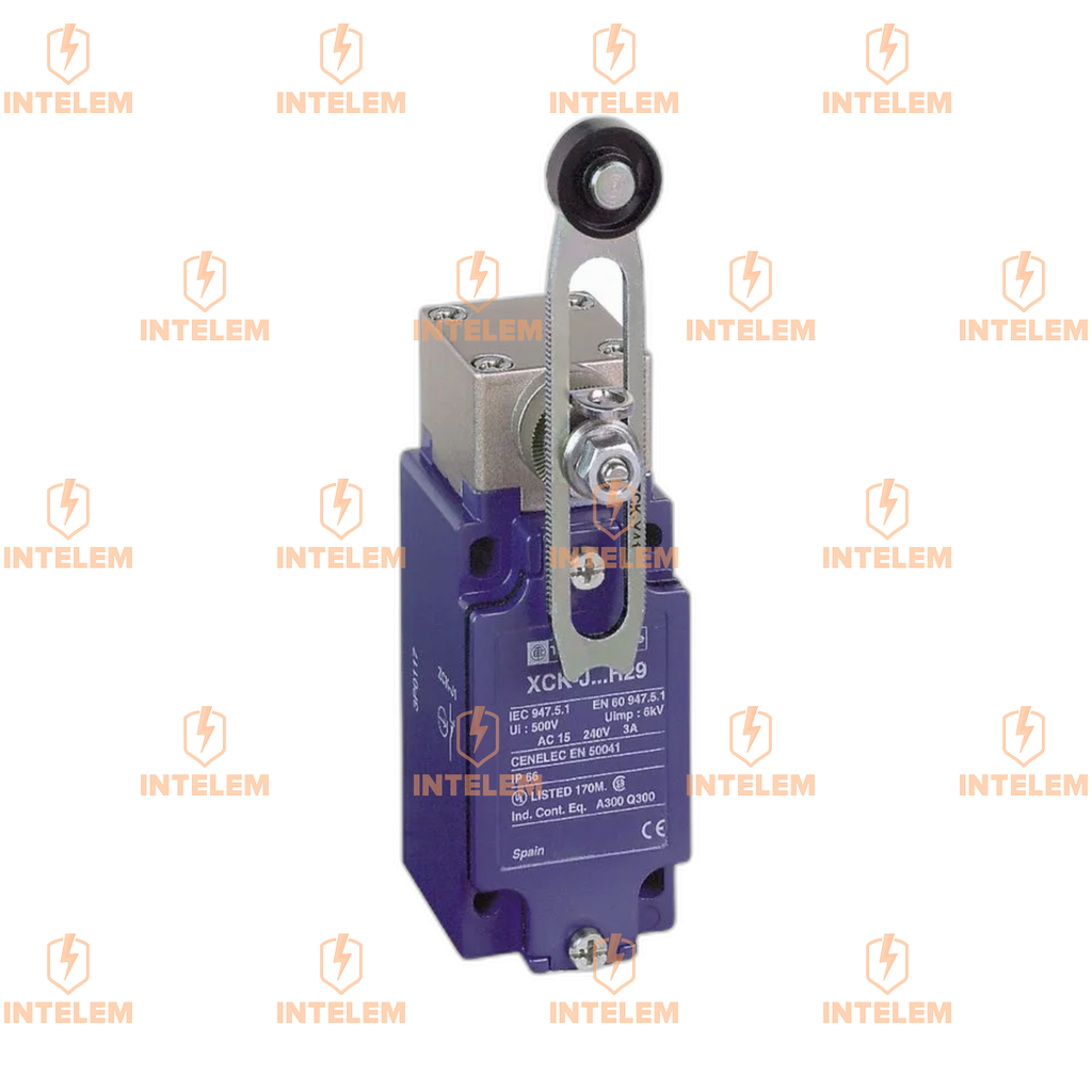 XCKJ10541 INTERRUPTOR FINAL DE CARRERA XCKJ, 1NC+1NO, PALANCA REGULABLE Y ROLDANA PLASTICA--SCHNEIDER