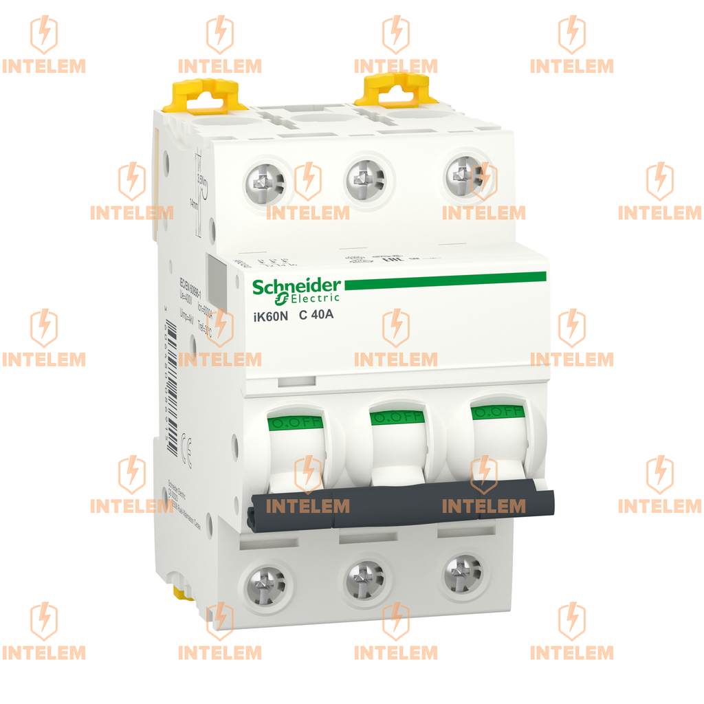 INTERRUPTOR TERMOMAGNETICO 3X40A, 10KA/220V ACTI 9 IK60N DOMAE CURVA C --SCHNEIDER