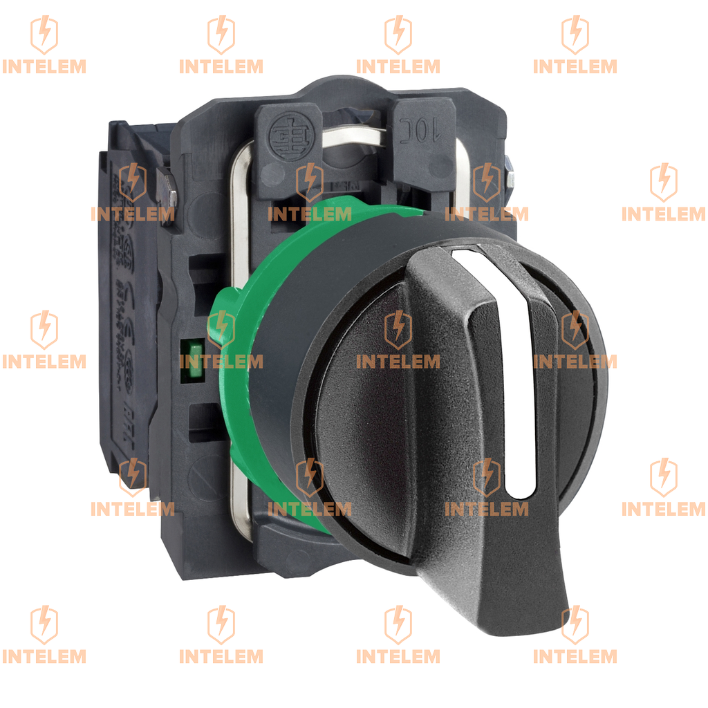 XB5AD33 SELECTOR Ø 22MM NEGRO MANETA CORTA 3 POSC. FIJAS 2NA IP65--SCHNEIDER