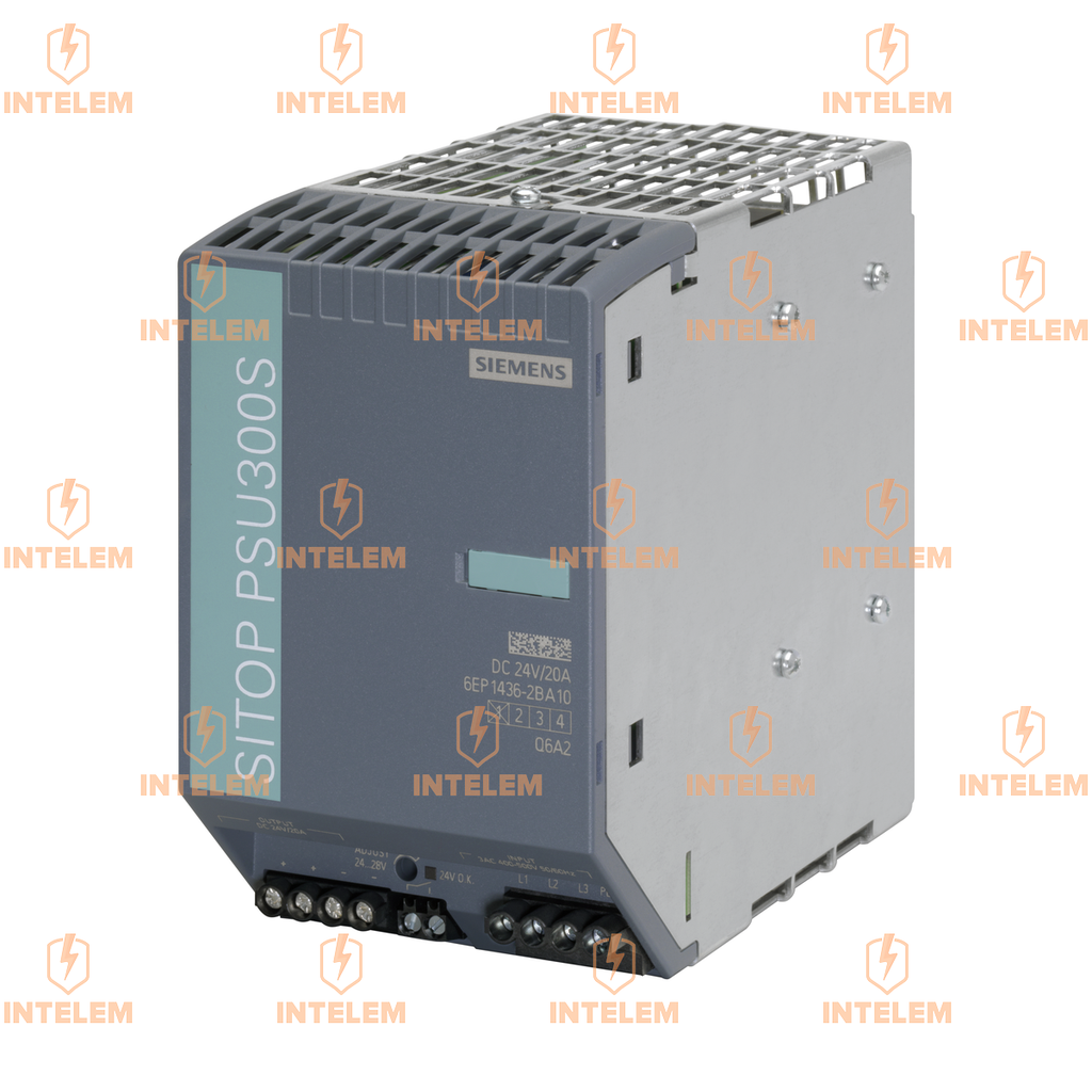 6EP1436-2BA10 SITOP PSU300S 24V/20A, FUENTE DE ALIMENTACION ESTABILIZADA TRIFASICA ENTRADA: 400-500VAC SALIDA: 24 VDC 20A --SIEMENS