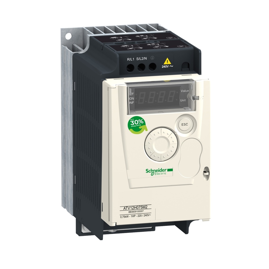 VARIADOR DE FRECUENCIA 0.75KW(1HP)/200-240 VAC MONOFASICO MODBUS RS485 --SIGELEC