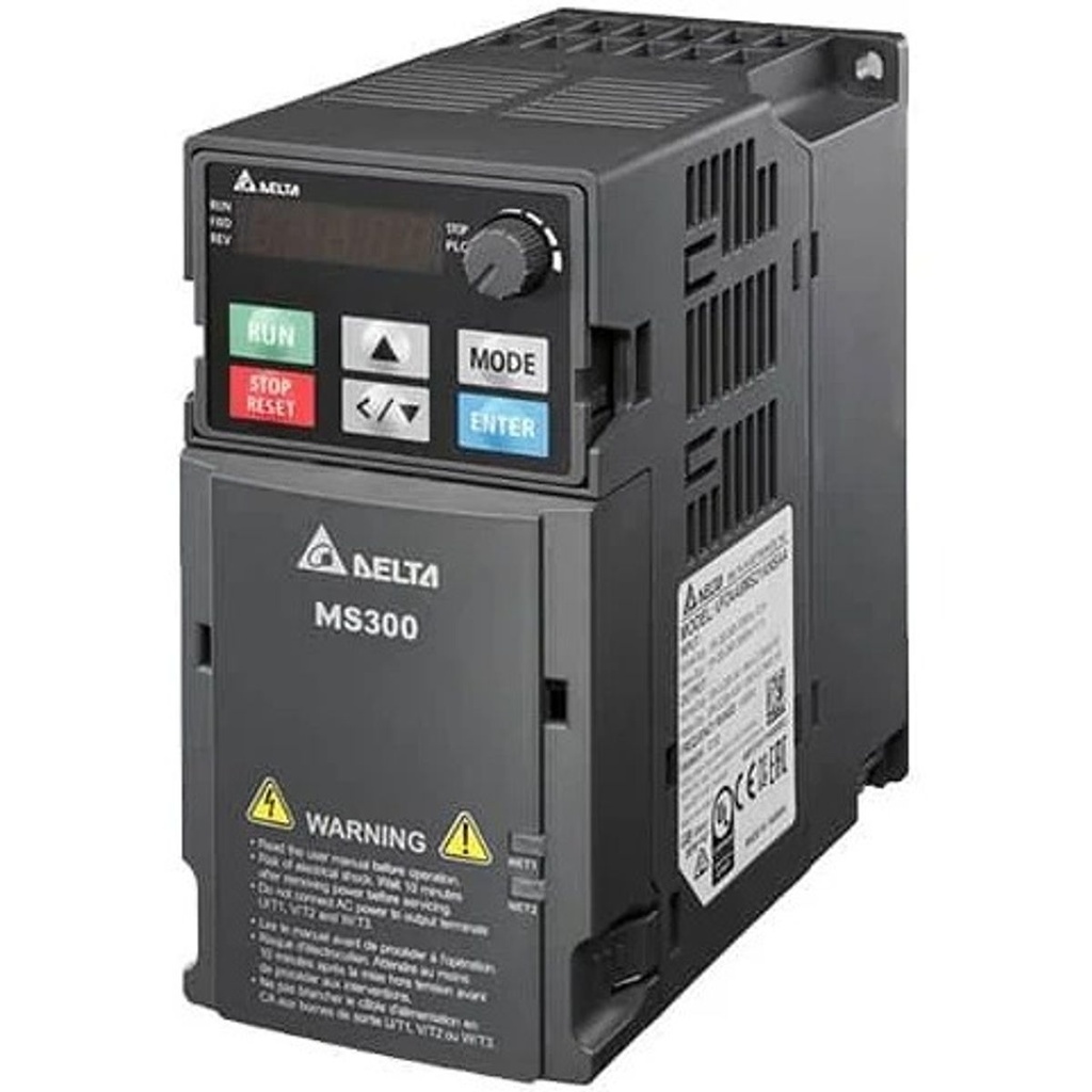 VFD4A2MS43ANSAA VARIADOR DE VELOCIDAD MS300 DE 1.5KW-2HP, 4.2A, 380-480VAC TRIFASICO DELTA
