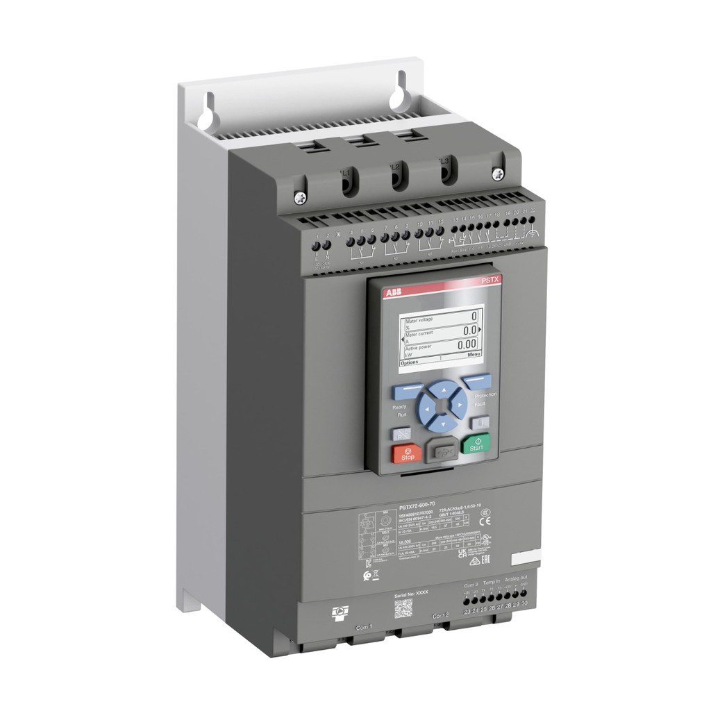 1SFA898107R7000 ARRANCADOR SUAVE PSTX72-600-70 SOFTSTARTER 72A - 208 ... 600 VAC --ABB