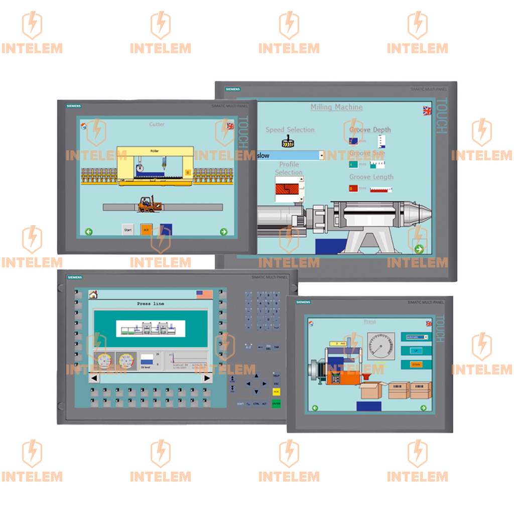 PANTALLA HMI SIMATIC MP 377, 12" TACTIL MULTIPANEL, 12 MB, CONFIG. C/WINCC FLEXIBLE 2007 --SIEMENS