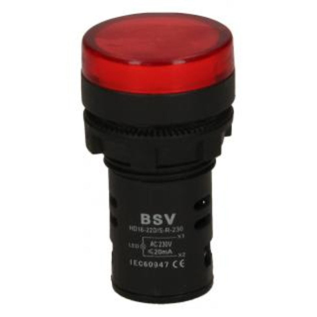 HD16-22D/S-R-48 LAMPARA DE SEÑALIZACION 48VAC, AMARILLO--BSV